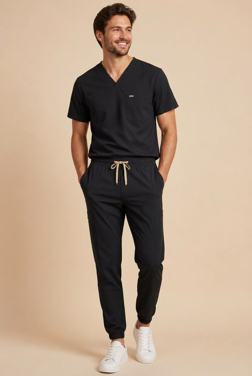 Clover men's Jogger in Black