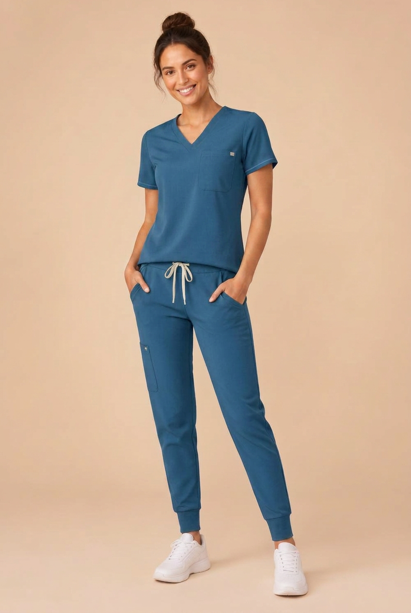 Clover women's Jogger in Cerulean Blue