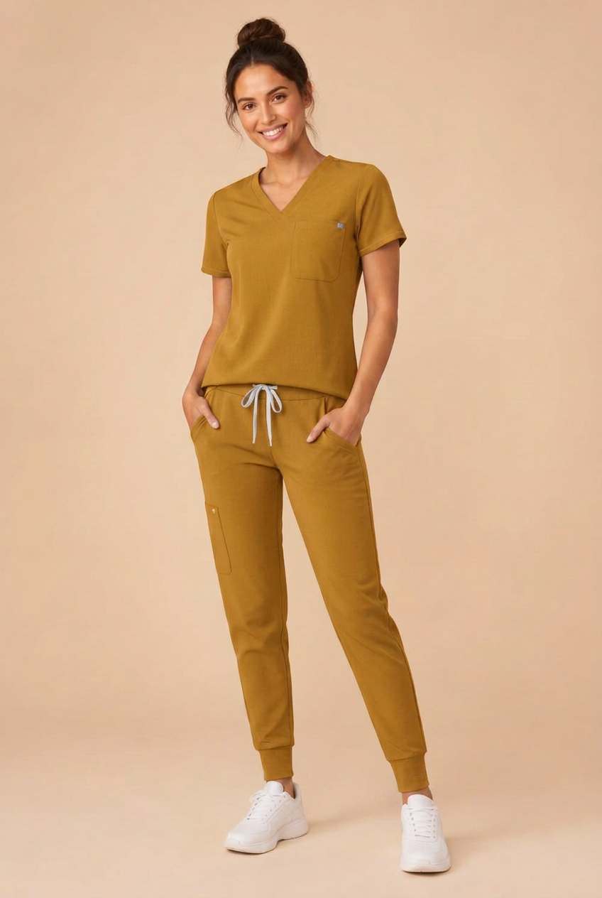 Clover women's Jogger in Mustard Yellow